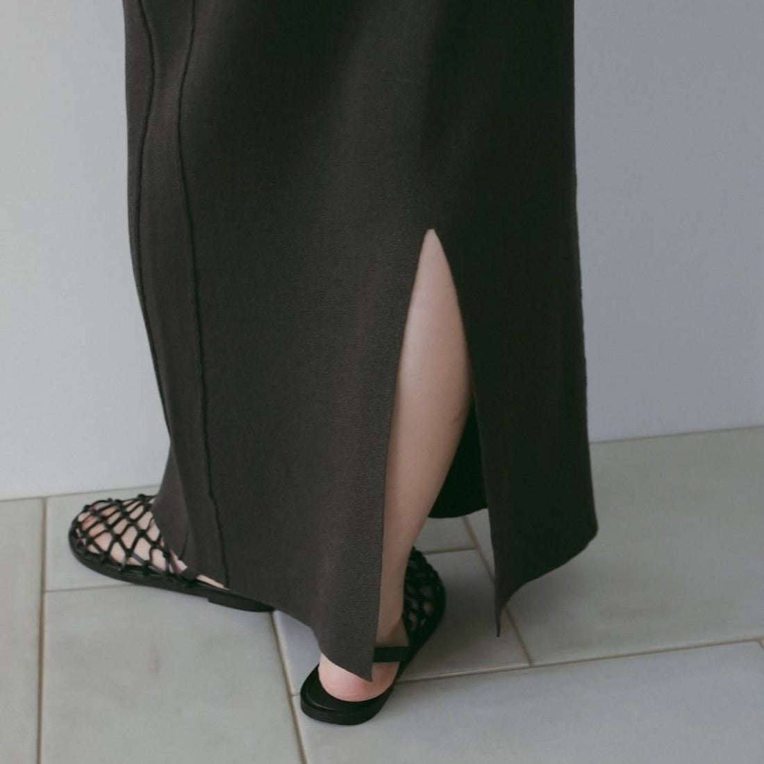 anuke [アンヌーク] サロペットニットワンピース [62610303] C/GRY
