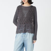 15 CHARCOA&&モデル身長：162cm 着用サイズ：F&&