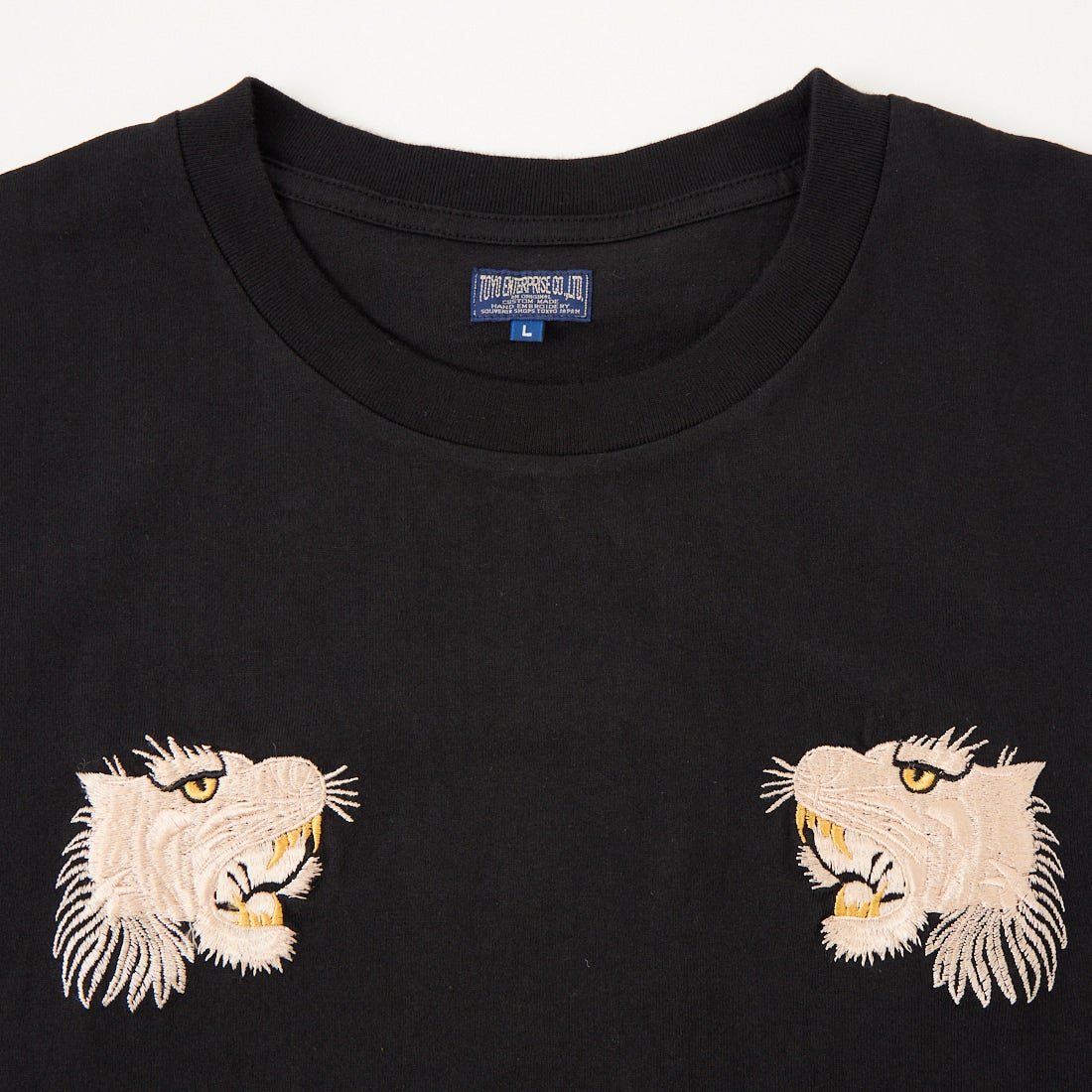 TAILOR TOYO [テーラートウヨウ] タイガー刺繍 スカTシャツ [TT79743] 119 BLACK