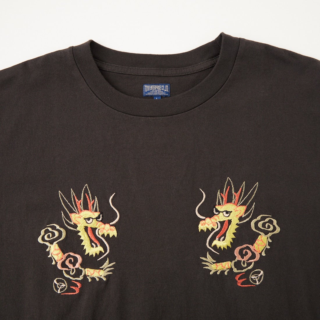 TAILOR TOYO [テーラートウヨウ] ドラゴン刺繍 スカTシャツ [TT79744] 118 A.BLAC