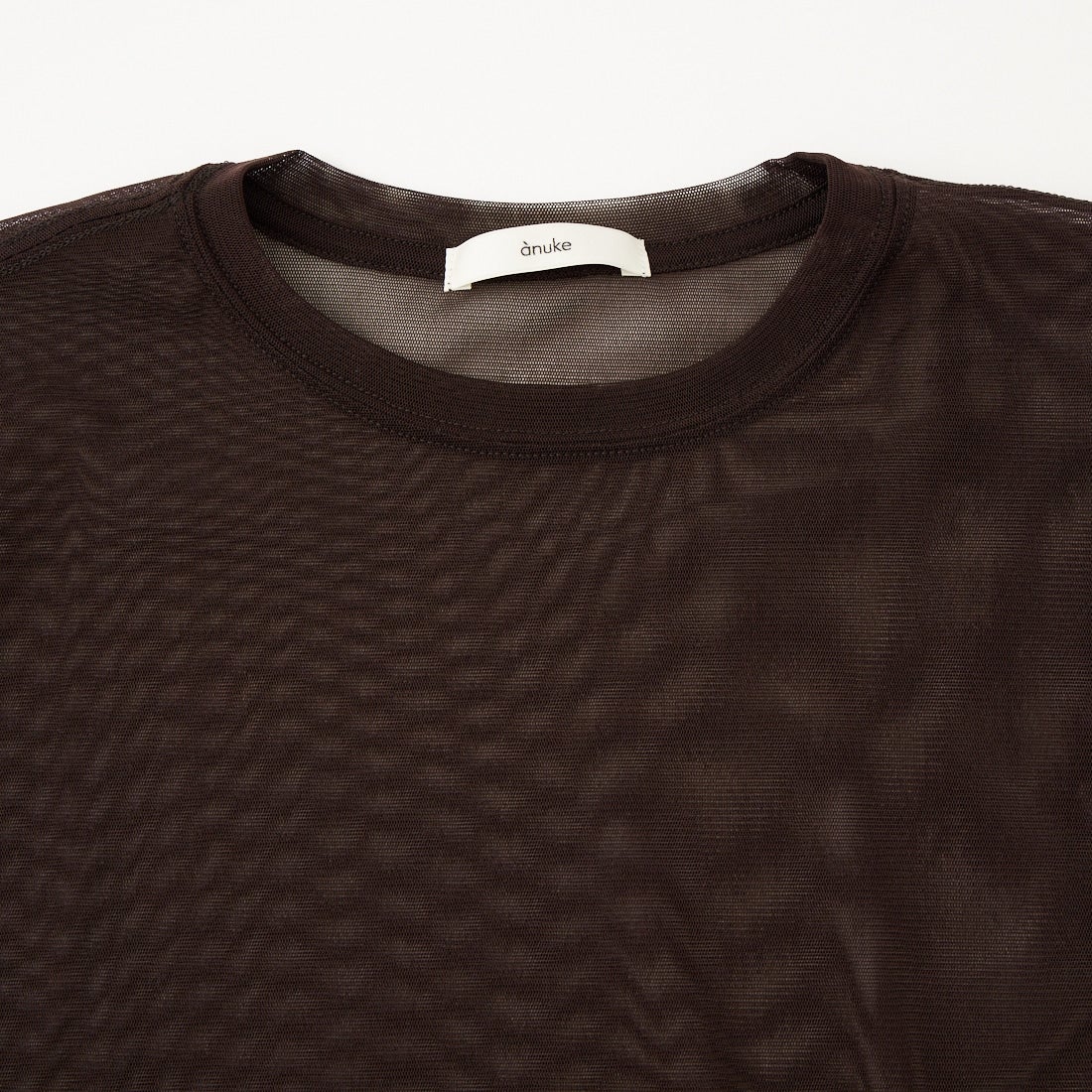 anuke [アンヌーク] シアーチュールTシャツ [62610633] BRN