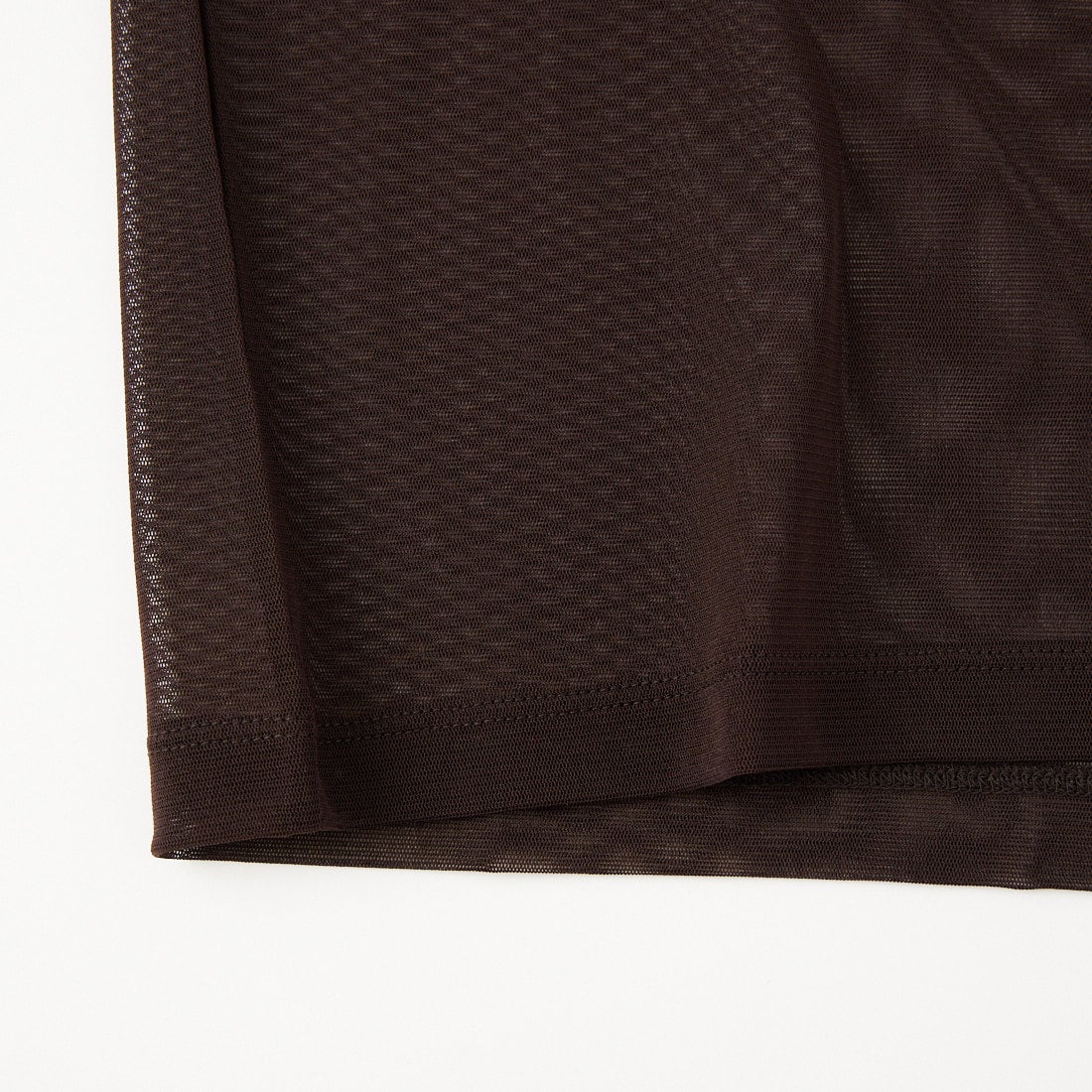 anuke [アンヌーク] シアーチュールTシャツ [62610633] BRN