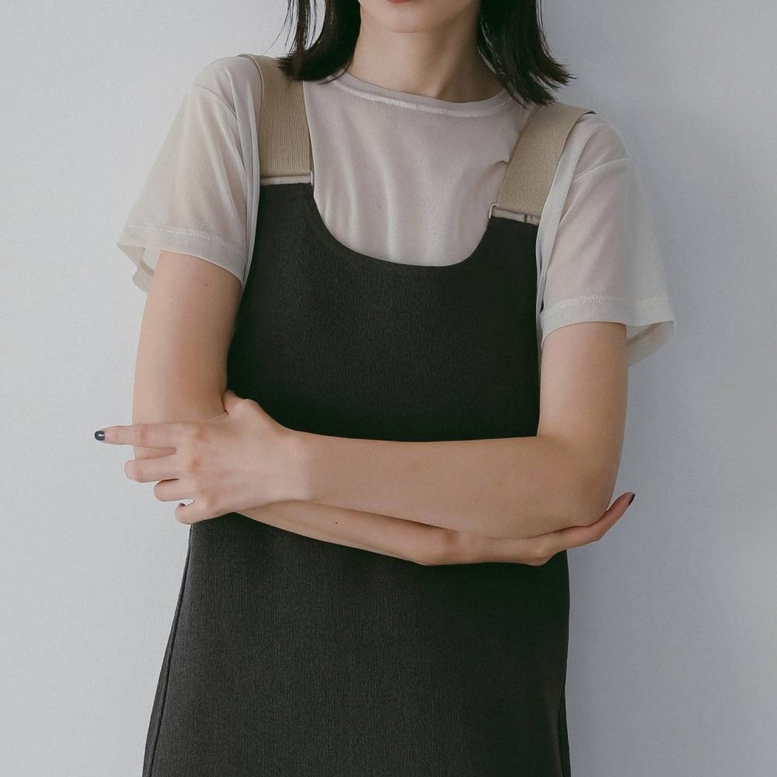 anuke [アンヌーク] シアーチュールTシャツ [62610633] IVR