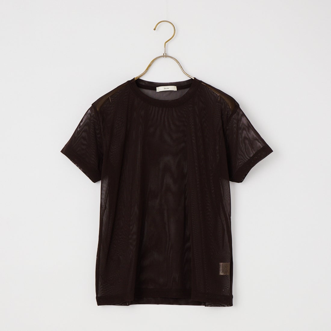anuke [アンヌーク] シアーチュールTシャツ [62610633] BRN