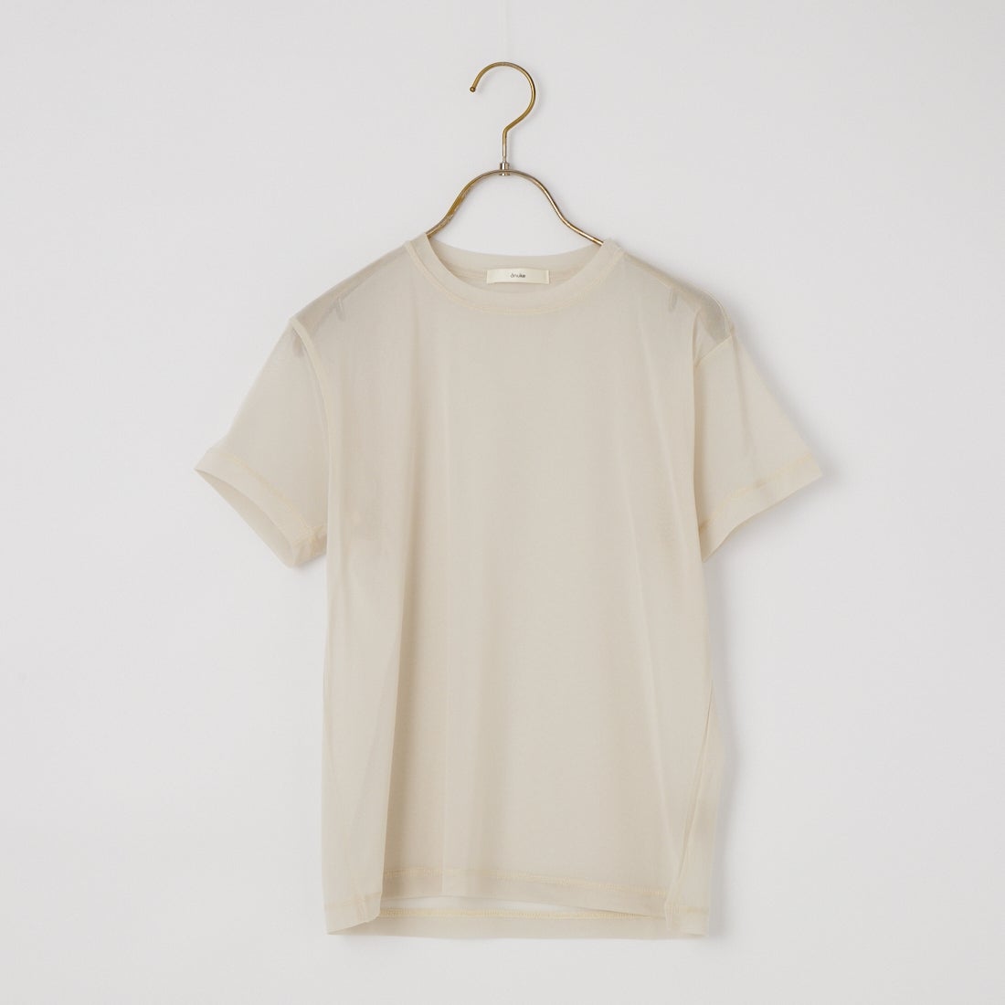 anuke [アンヌーク] シアーチュールTシャツ [62610633] IVR