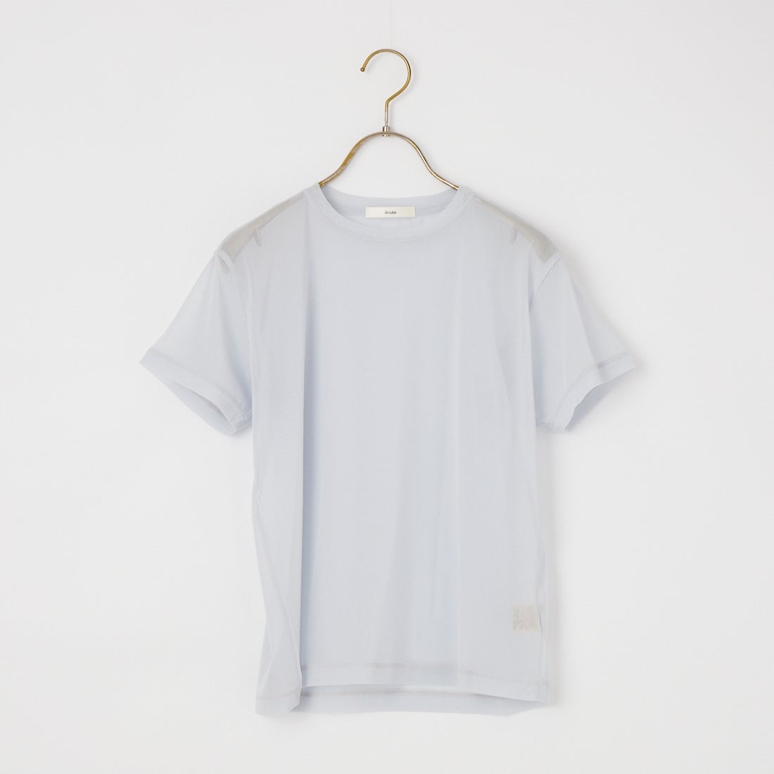 anuke [アンヌーク] シアーチュールTシャツ [62610633] I/BLU