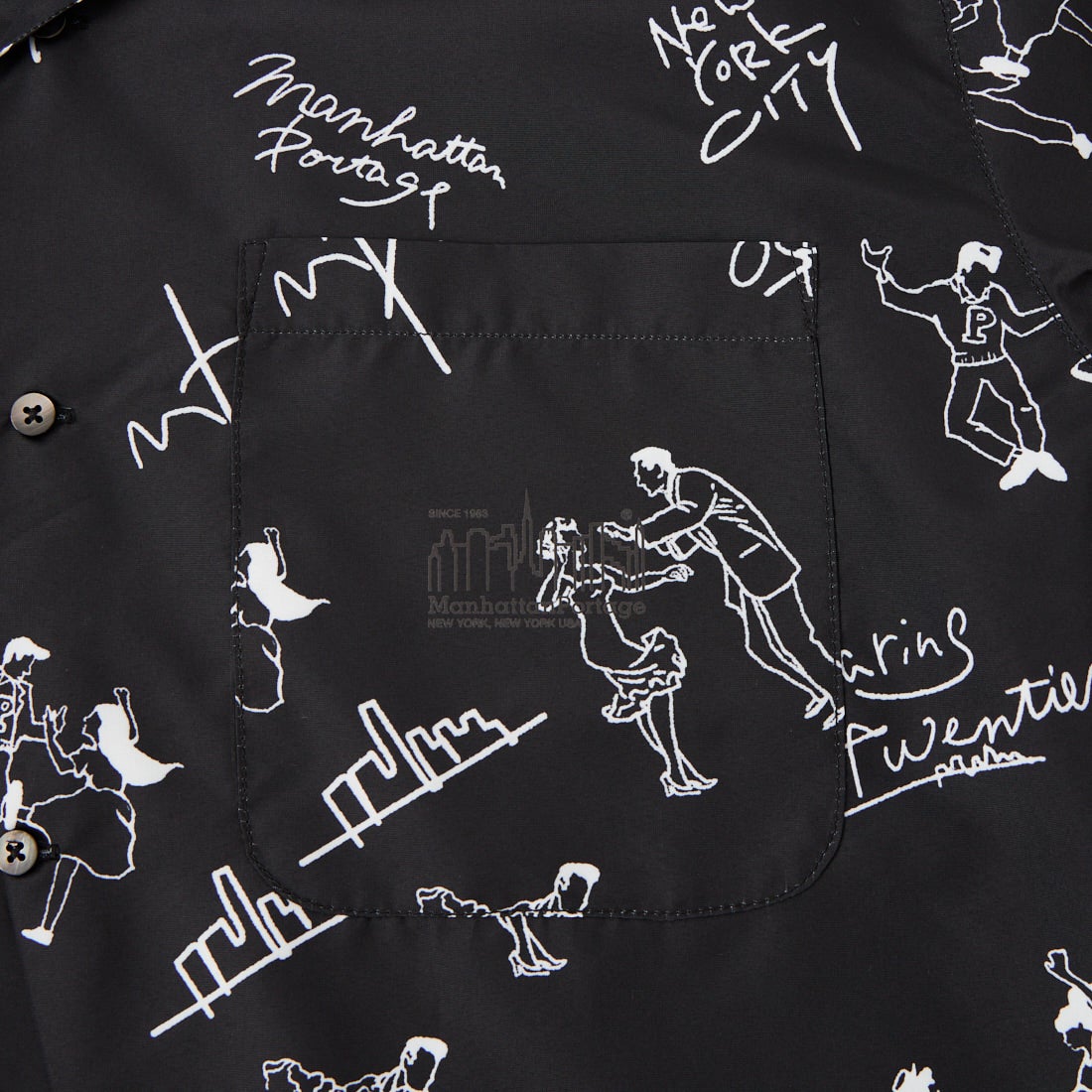MANHATTAN PORTAGE [マンハッタンポーテージ] ショートスリーブアロハシャツ [26SS-MP-M634] BLACK