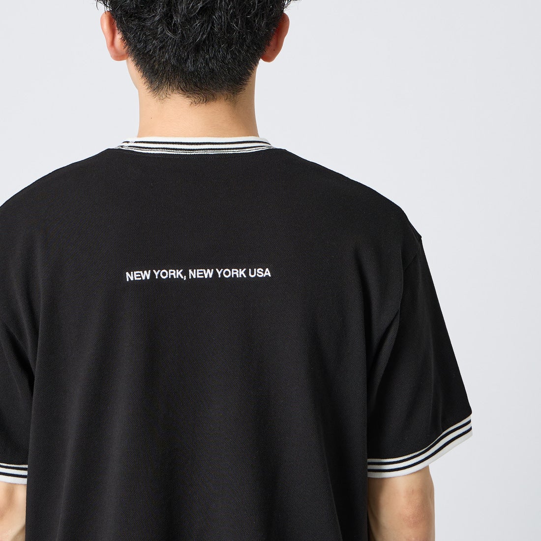 MANHATTAN PORTAGE [マンハッタンポーテージ] ショートスリーブTシャツ [26SS-MP-M642] BLACK &&モデル身長：167cm 着用サイズ：M&&