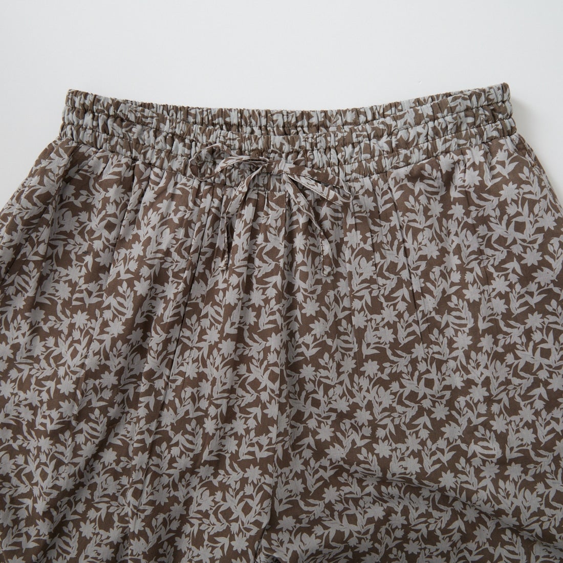 soil [ソイル] コットンボイル 2トーンフラワープリント ワイドイージーパンツ [NSL26075] 9340 GREY