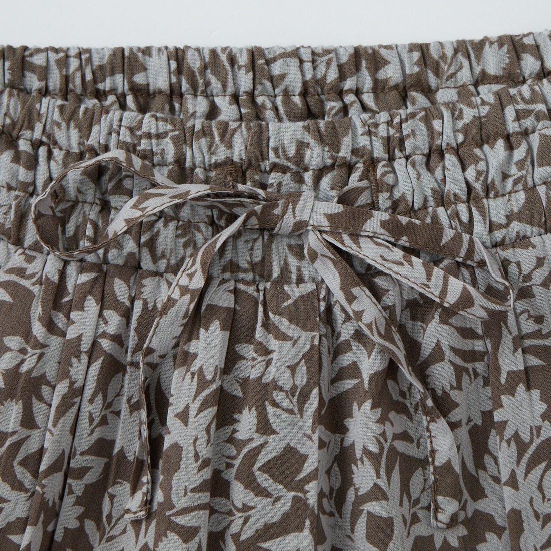 soil [ソイル] コットンボイル 2トーンフラワープリント ワイドイージーパンツ [NSL26075] 9340 GREY