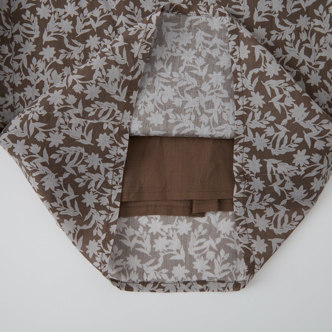 soil [ソイル] コットンボイル 2トーンフラワープリント ワイドイージーパンツ [NSL26075] 9340 GREY