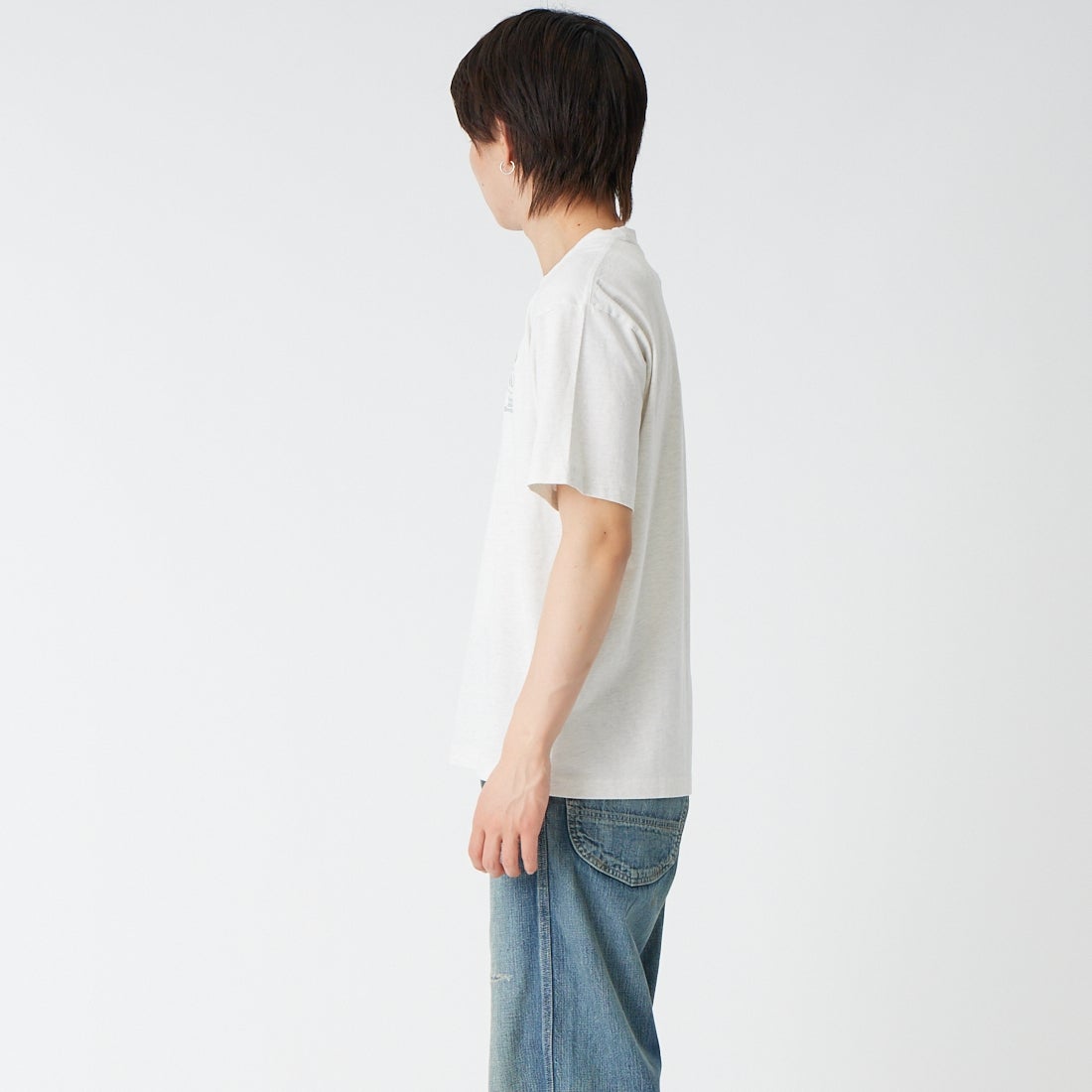 THE NORTH FACE [ザ ノースフェイス] GARスモーラー タイポグラフィックショートスリーブTシャツ [NT32667] WX &&モデル身長：177cm 着用サイズ：M&&