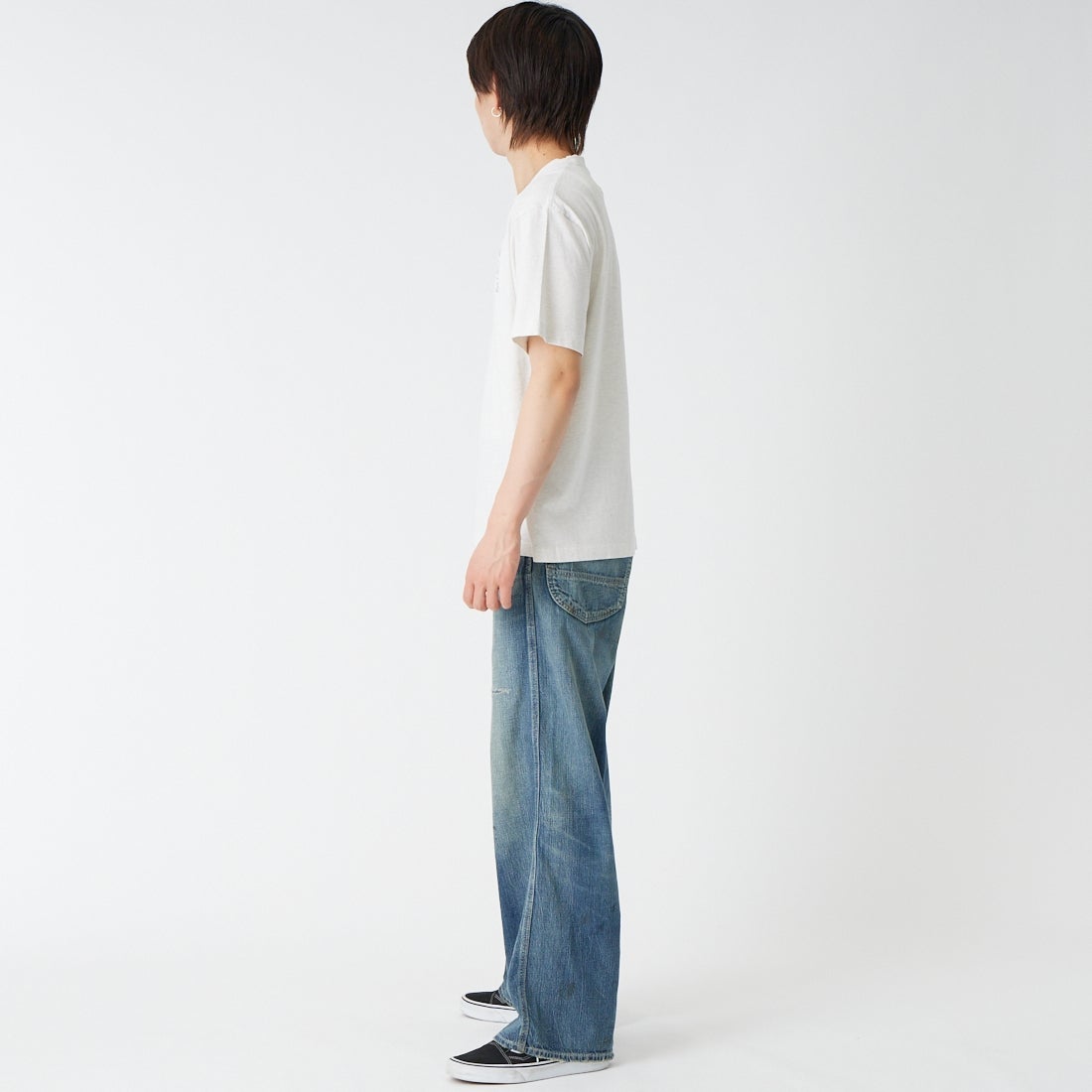 THE NORTH FACE [ザ ノースフェイス] GARスモーラー タイポグラフィックショートスリーブTシャツ [NT32667] WX &&モデル身長：177cm 着用サイズ：M&&