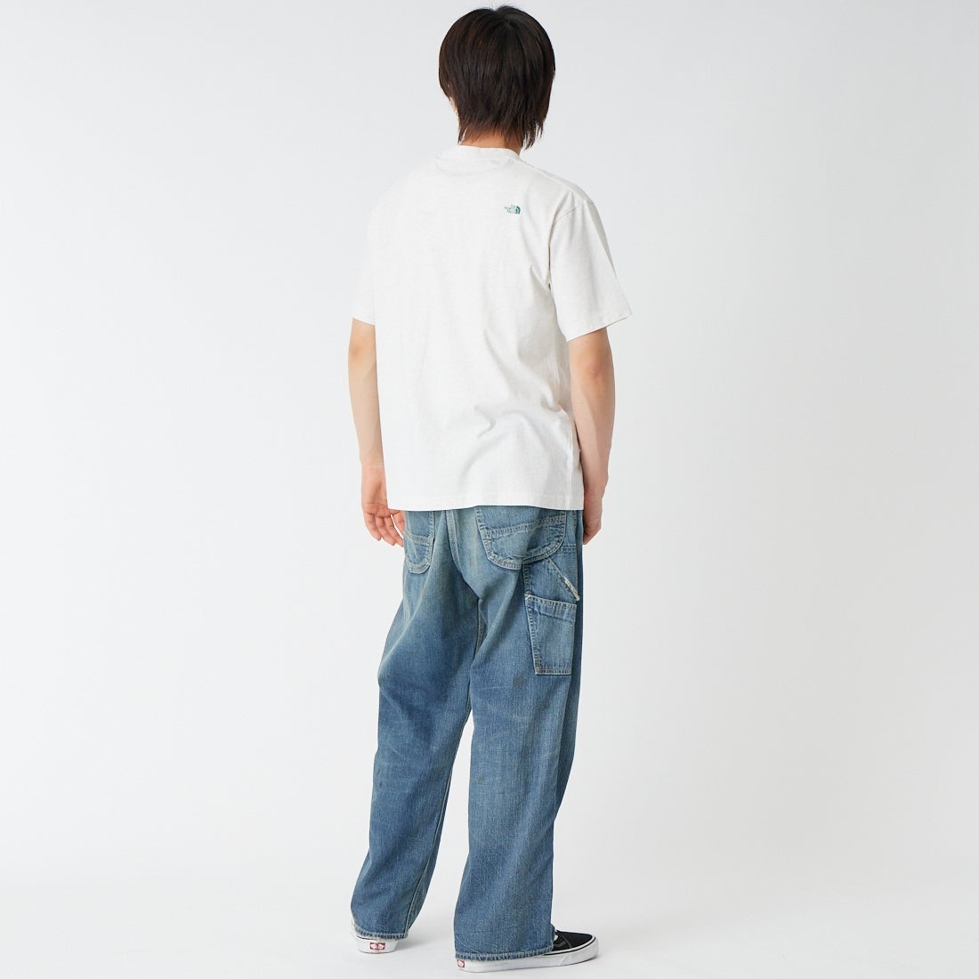 THE NORTH FACE [ザ ノースフェイス] GARスモーラー タイポグラフィックショートスリーブTシャツ [NT32667] WX &&モデル身長：177cm 着用サイズ：M&&