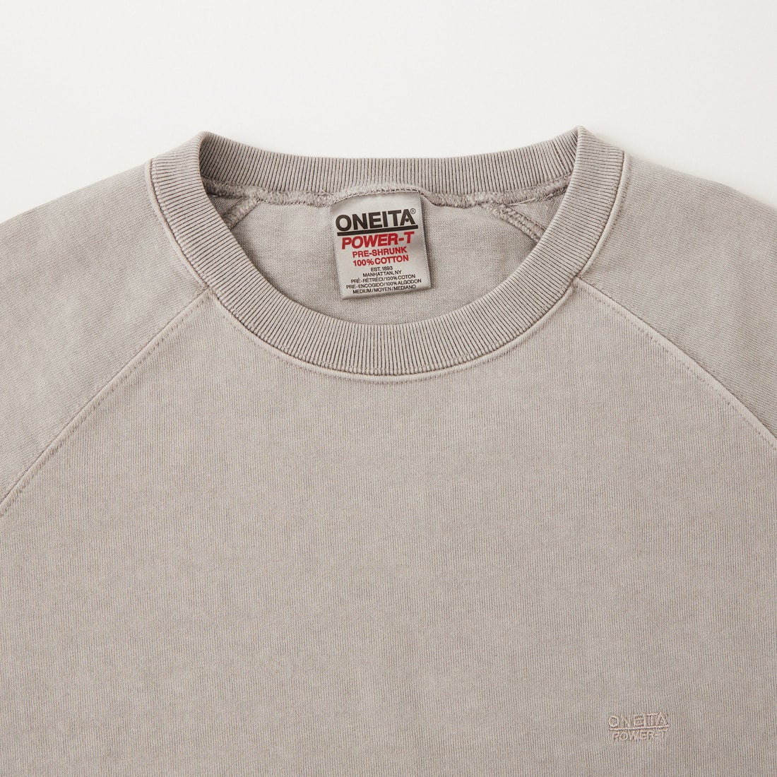 ONEITA [オニータ] ピグメント刺繍Tシャツ [2622-465IN] PIGMENT GR