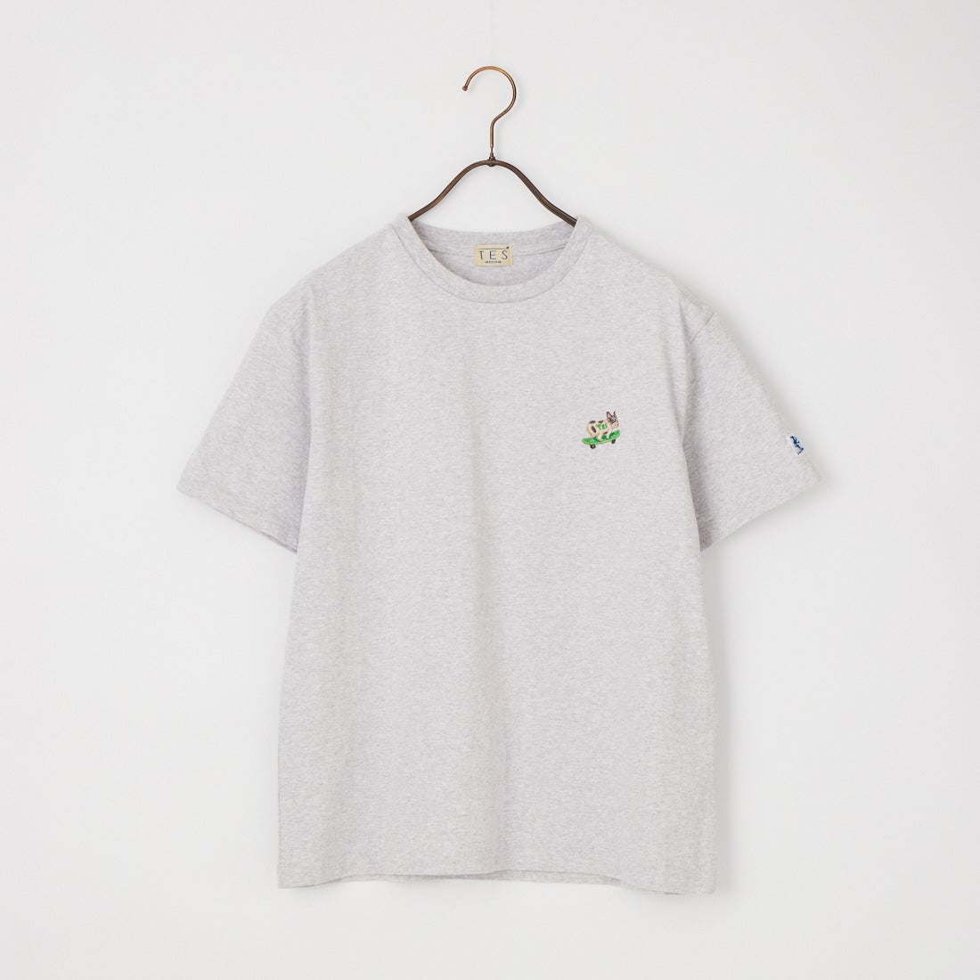 The Endless Summer [エンドレスサマー] 別注 ワンポイントBUHI刺繍ロゴ ショートスリーブTシャツ [FH-26574507-JF] MIX GRAY