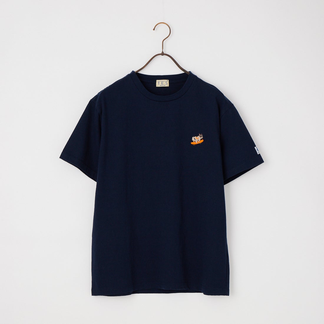 The Endless Summer [エンドレスサマー] 別注 ワンポイントBUHI刺繍ロゴ ショートスリーブTシャツ [FH-26574507-JF] NAVY