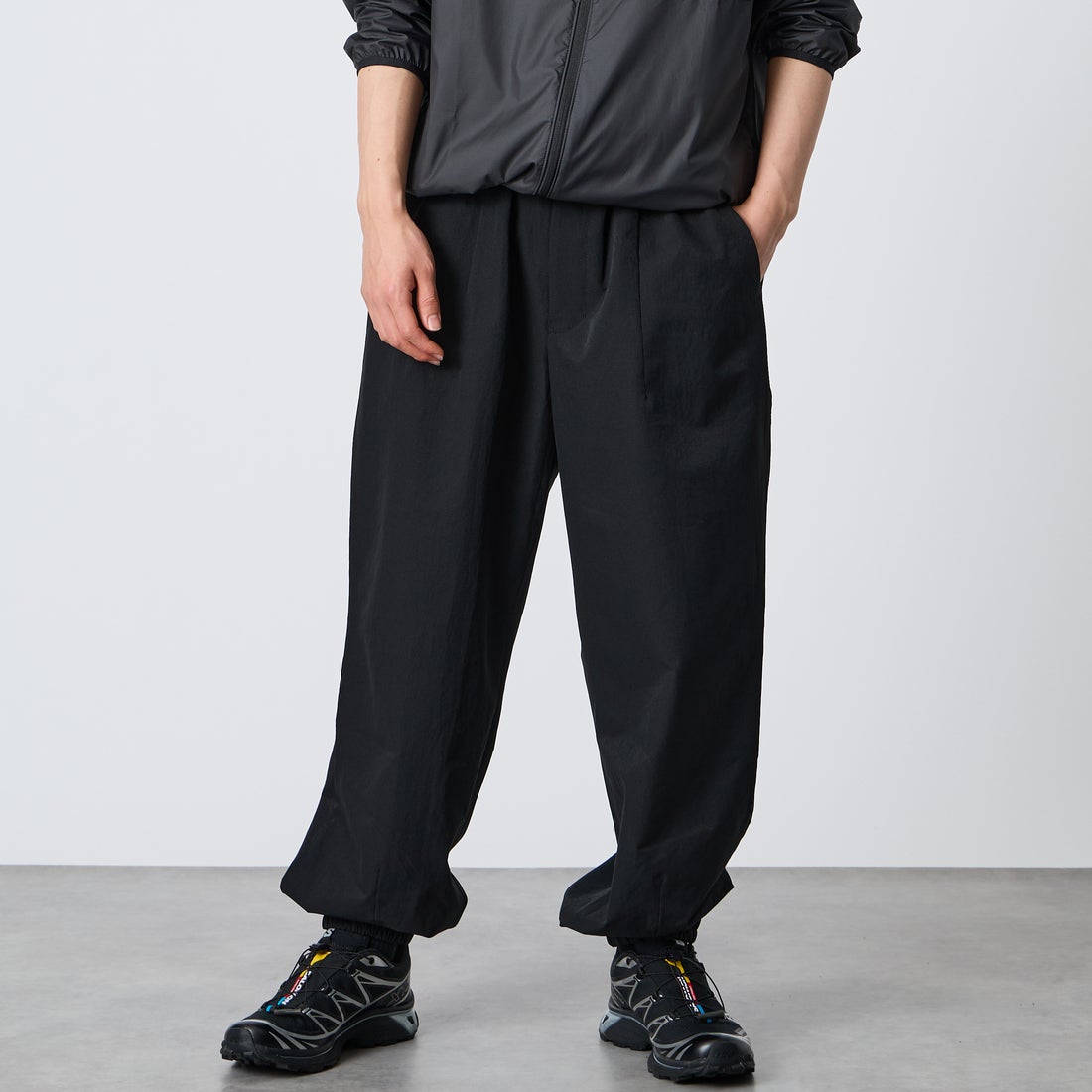 P-BLK&&モデル身長：177cm 着用サイズ：L&&