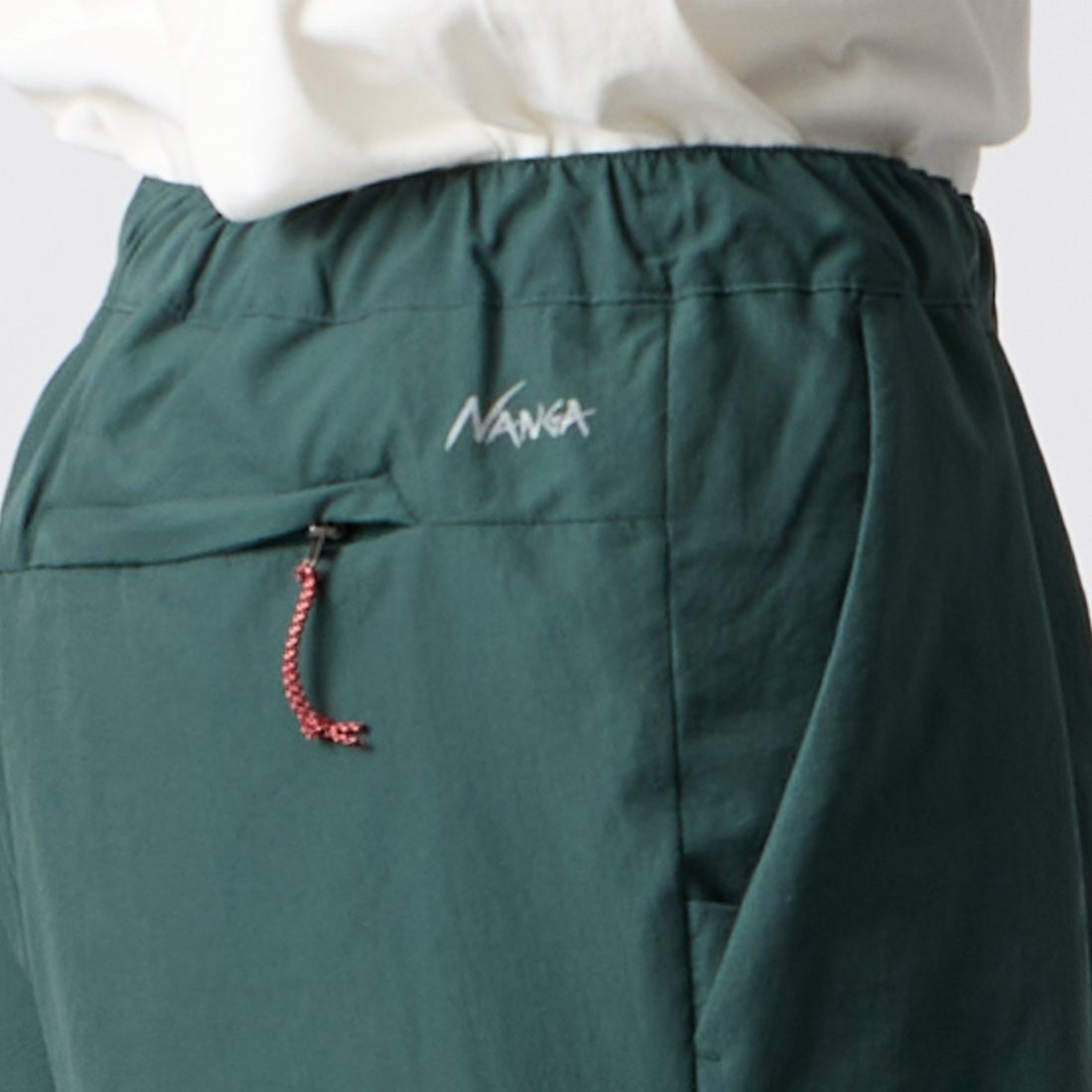 NANGA [ナンガ] ドットエア(R) コンフィー ジョガーパンツ [N2610-1D093A] GRN &&モデル身長：177cm 着用サイズ：M&&