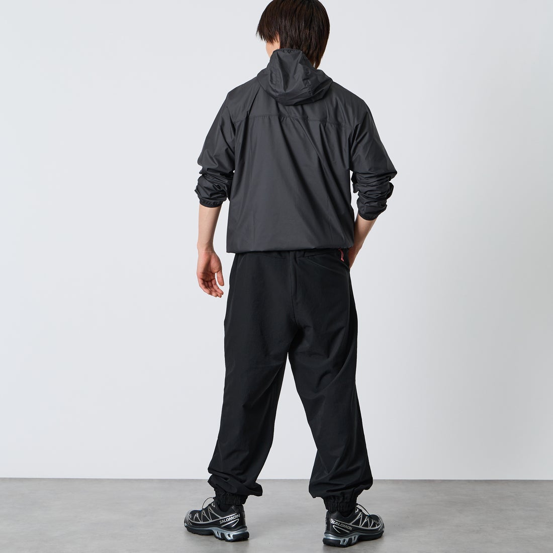 NANGA [ナンガ] ドットエア(R) コンフィー ジョガーパンツ [N2610-1D093A] P-BLK &&モデル身長：177cm 着用サイズ：L&&