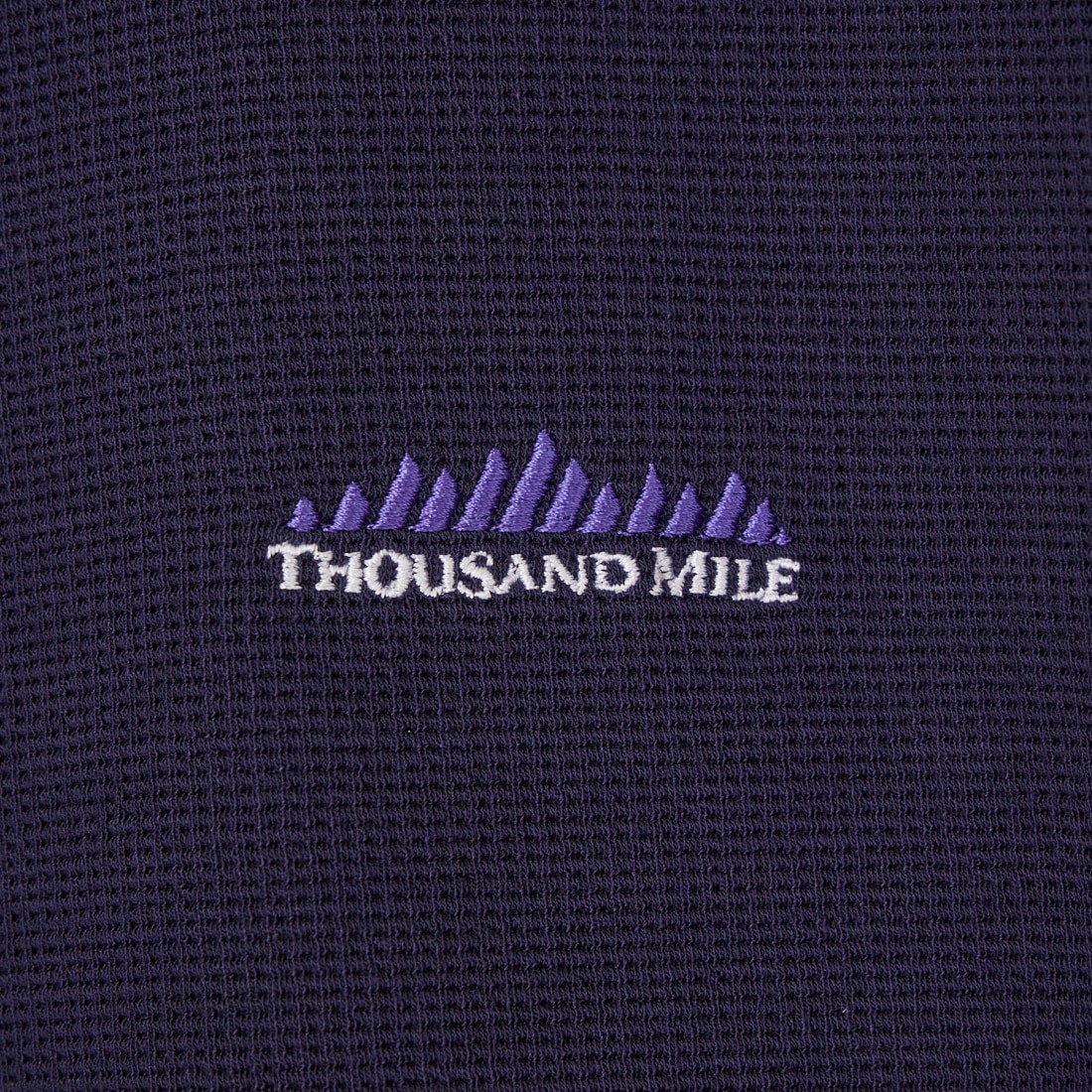 THOUSAND MILE [サウザンド マイル] テックワッフルジップカーディガン [TM261WF00530] 79 NAVY