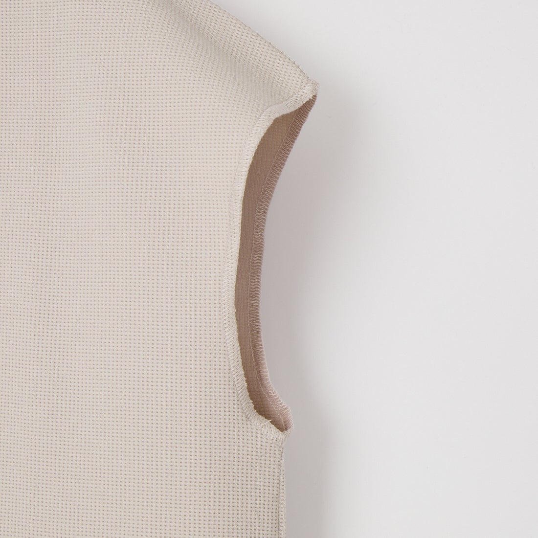 THOUSAND MILE [サウザンド マイル] テックワッフル フレンチスリーブTシャツ [TM261WF00552] 15 GREIGE