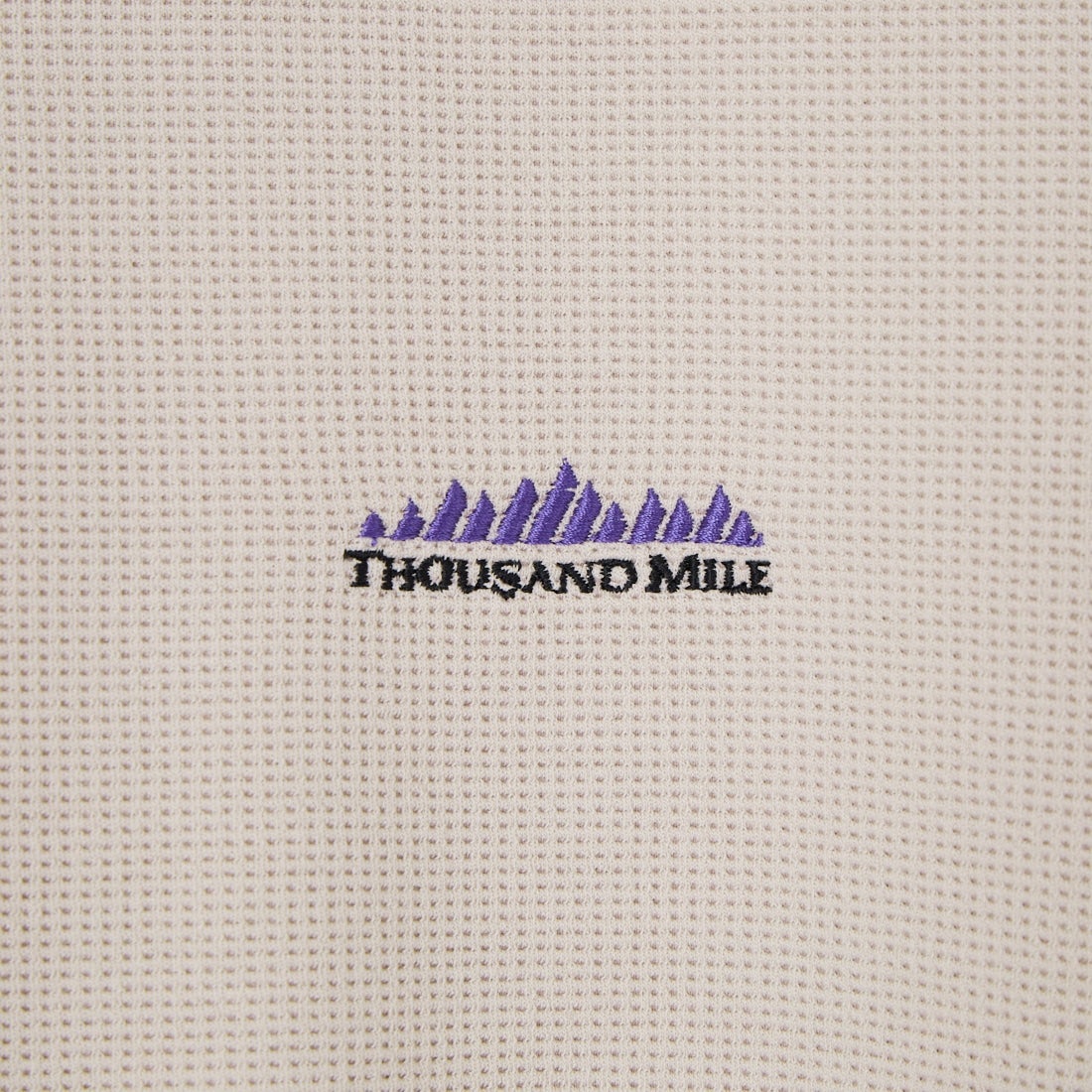 THOUSAND MILE [サウザンド マイル] テックワッフル フレンチスリーブTシャツ [TM261WF00552] 15 GREIGE