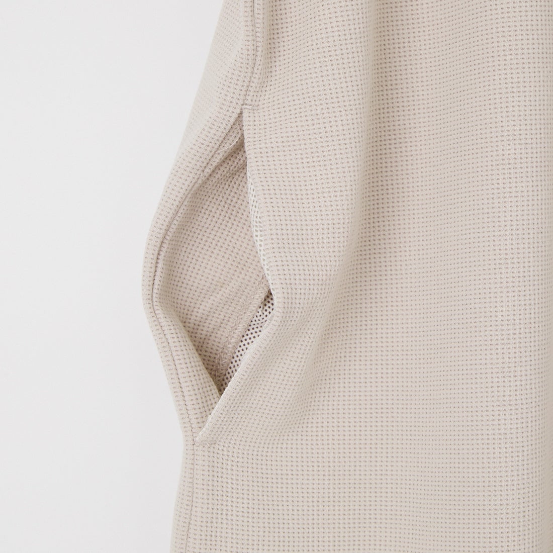 THOUSAND MILE [サウザンド マイル] テックワッフル フレンチスリーブワンピース [TM261WF00542] 15 GREIGE