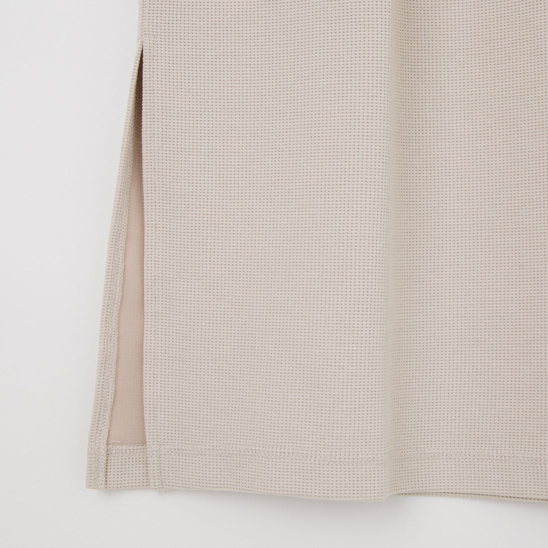 THOUSAND MILE [サウザンド マイル] テックワッフル フレンチスリーブワンピース [TM261WF00542] 15 GREIGE