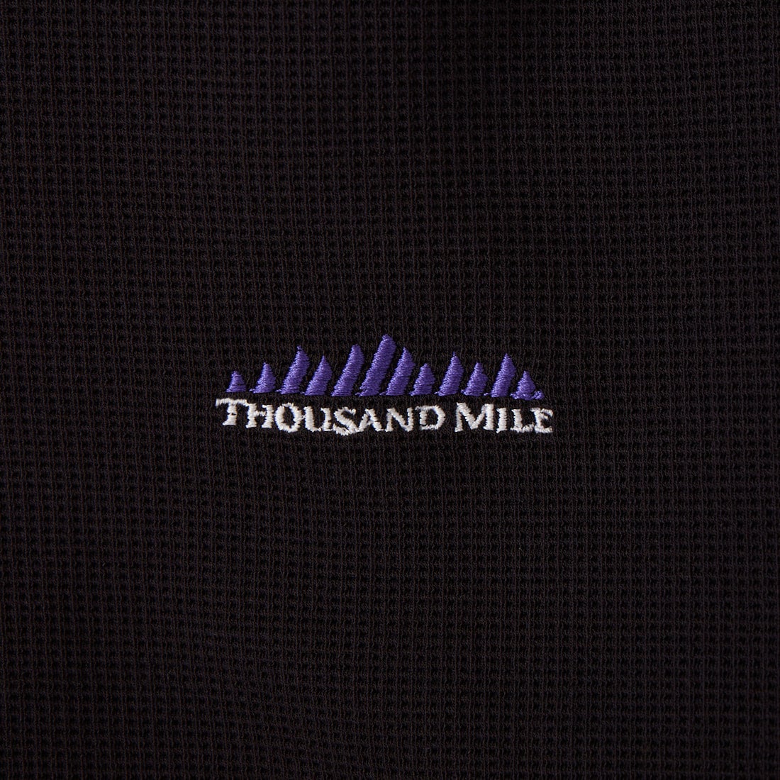 THOUSAND MILE [サウザンド マイル] テックワッフル フレンチスリーブワンピース [TM261WF00542] 19 INK BLK