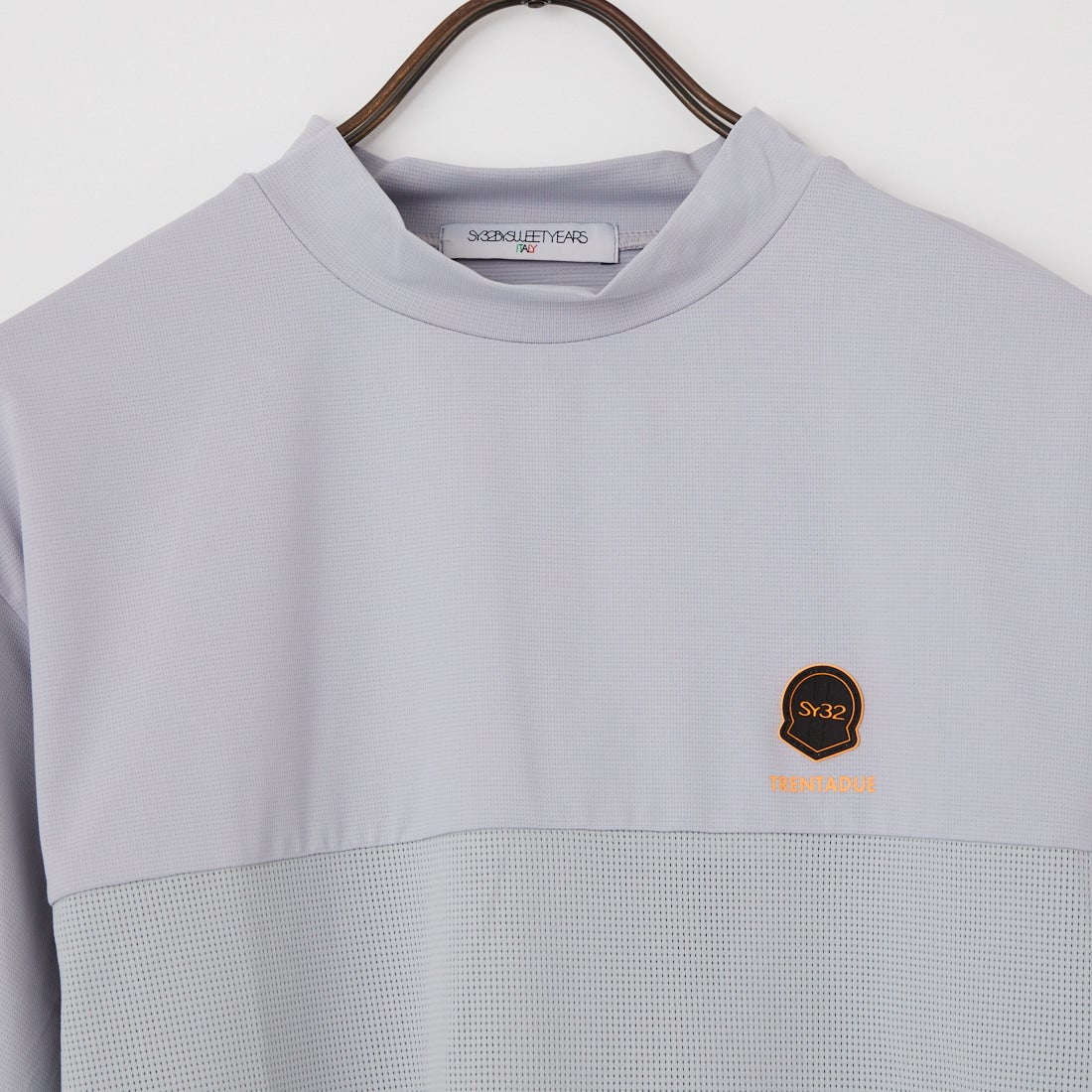 SY32 GOLF [エスワイサーティトゥ ゴルフ] フラッシュポイント モックネックTシャツ [SYG-26S1-19] L.GRAY