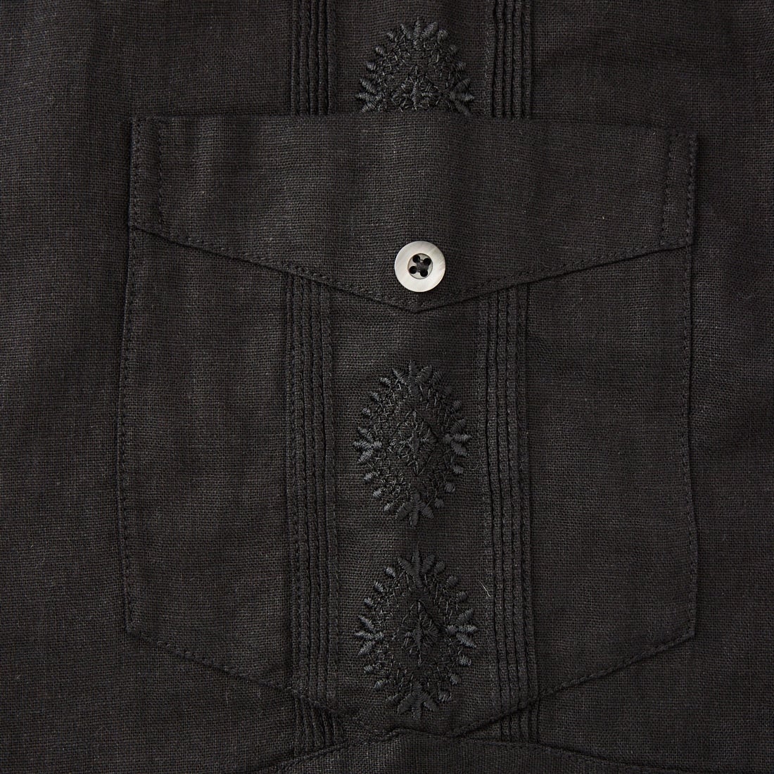 Schott [ショット] リネンキューバシャツ [7826123008] 010 BLACK