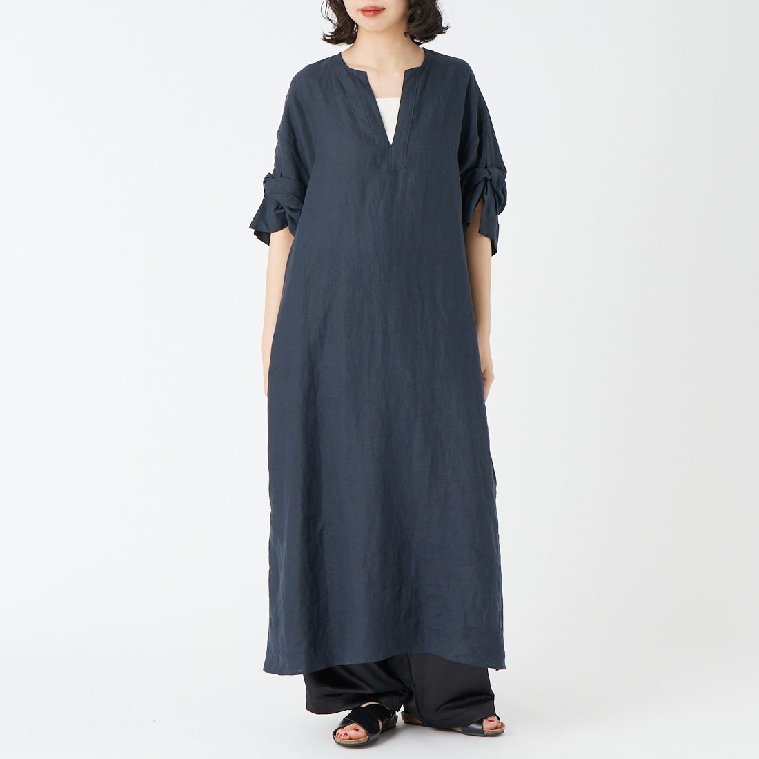 NAVY&&モデル身長：162cm 着用サイズ：F&&