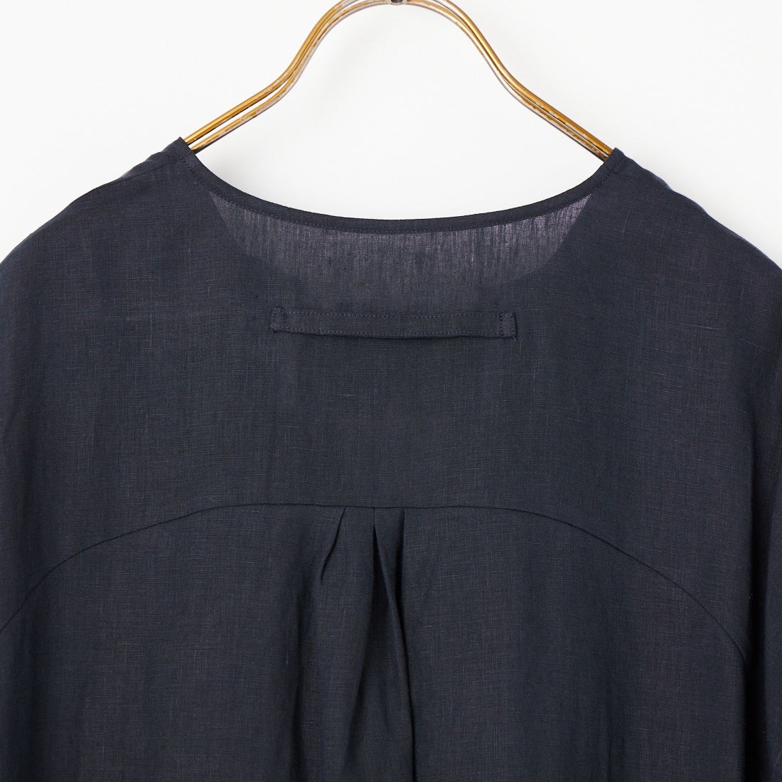 TICCA [ティッカ] リネンツイストスリーブワンピース [TBFS-405] NAVY