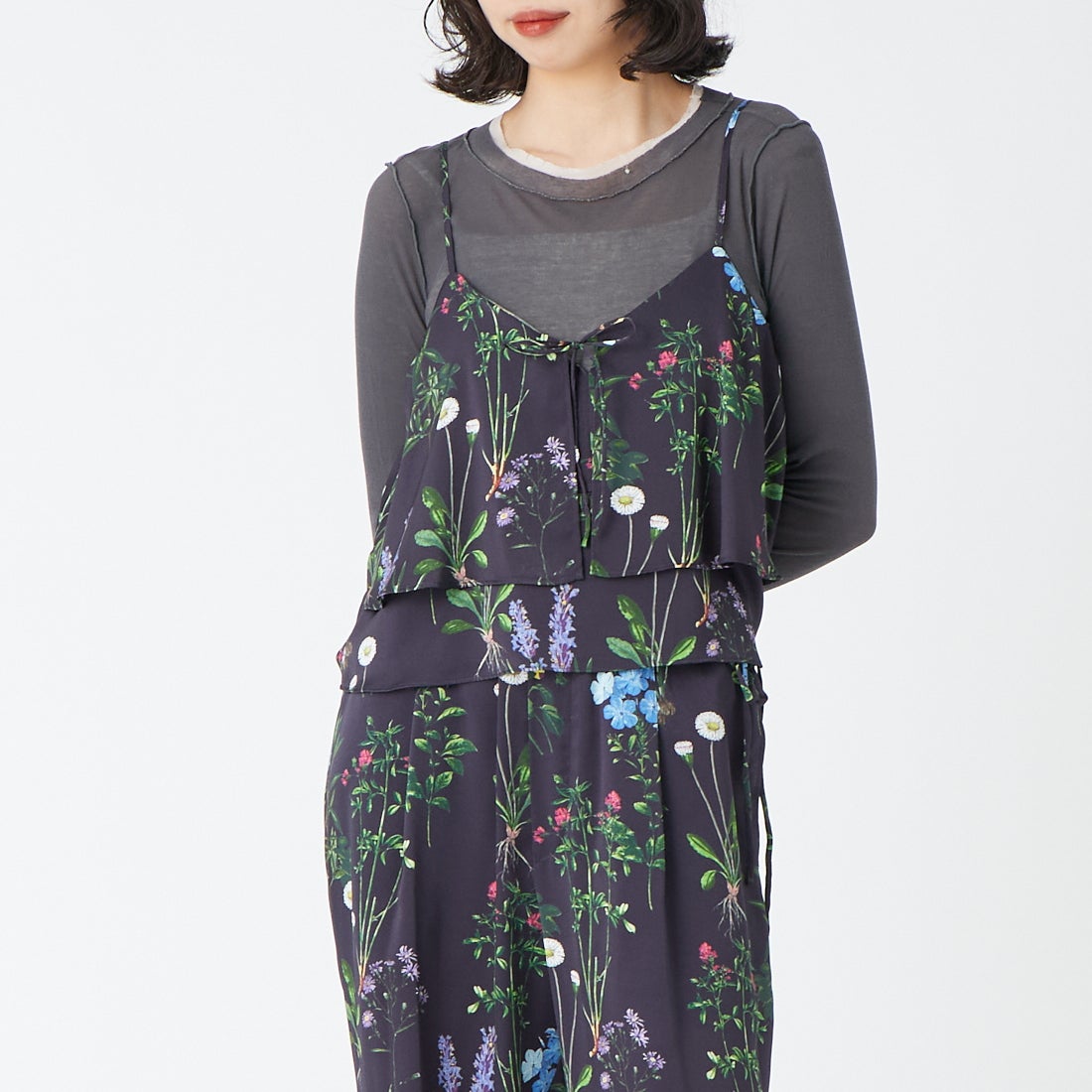 NAVY&&モデル身長：162cm 着用サイズ：F&&