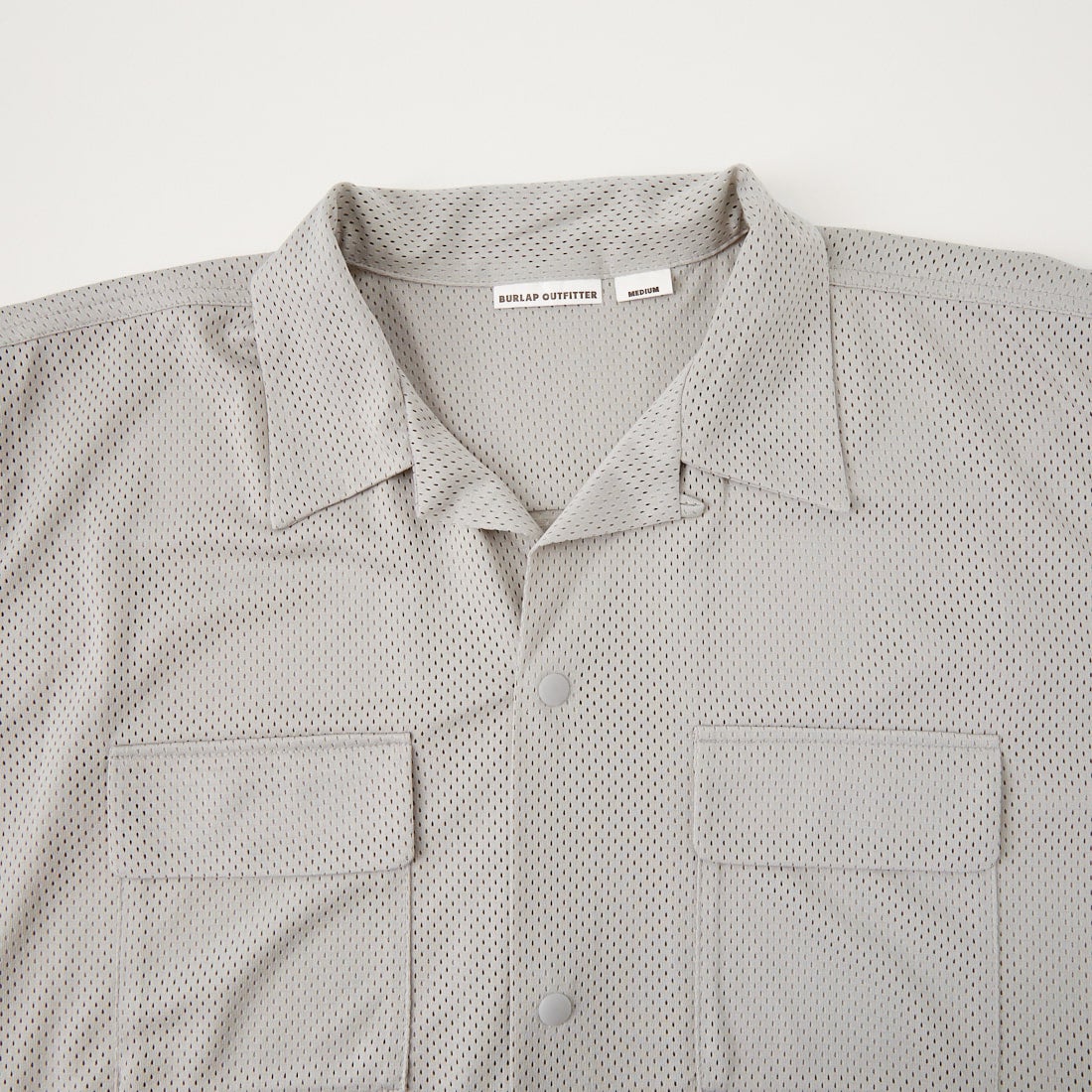 BURLAP OUTFITTER [バーラップ アウトフィッター] メッシュキャンプシャツ [MESH-CAMP-SHIRT] ASH