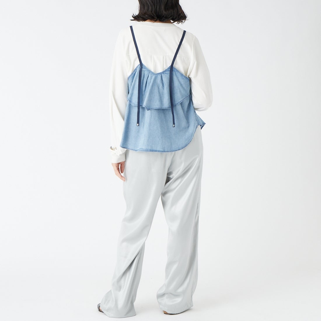 ANTGAUGE [アントゲージ] シアーデニムティアードビスチェ [GB340] 38 ｱﾝﾃｨｰｸ &&モデル身長：162cm 着用サイズ：F&&