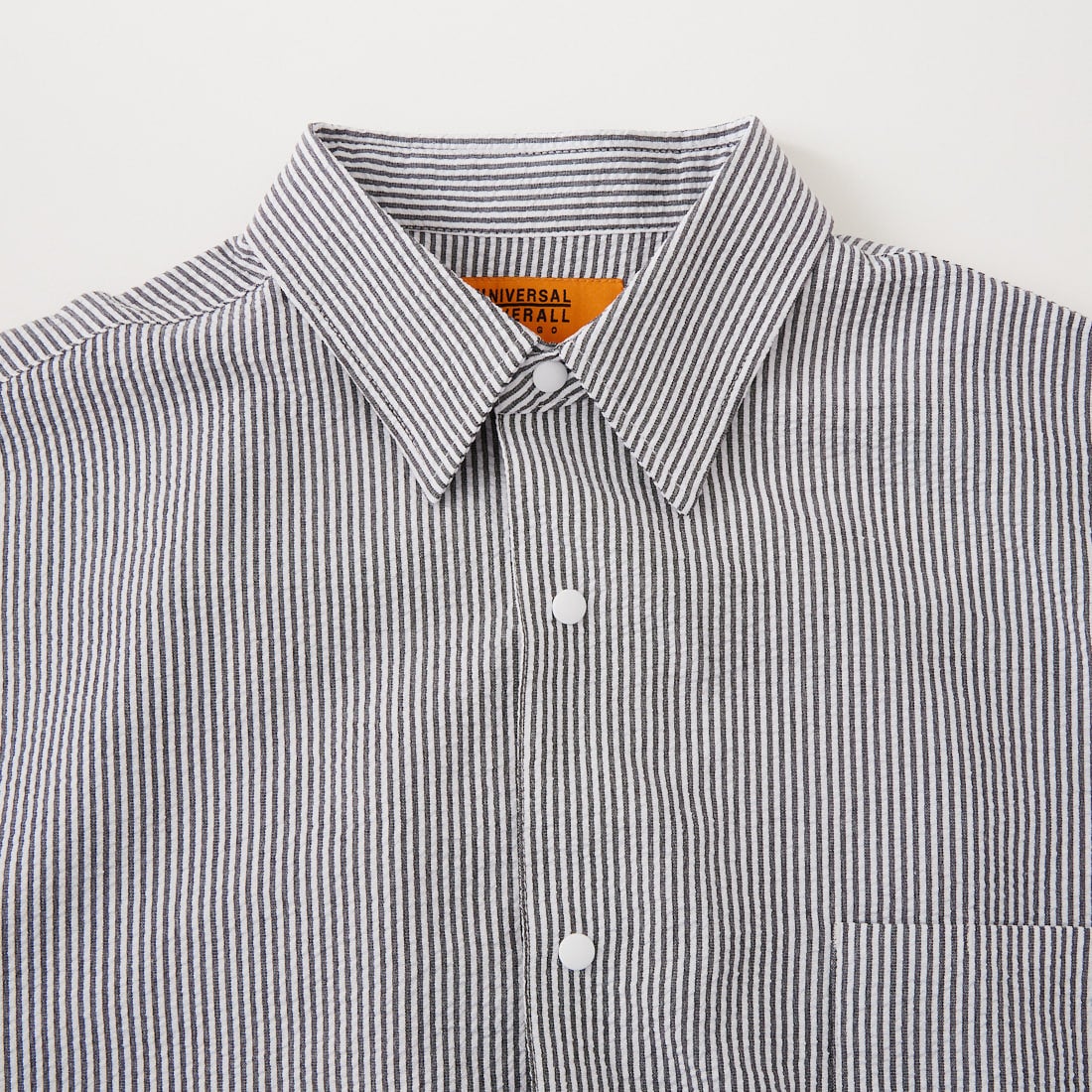 UNIVERSAL OVERALL [ユニバーサルオーバーオール] ドローコード付パジャマシャツ [U2611121IN-JF] BLACK ST