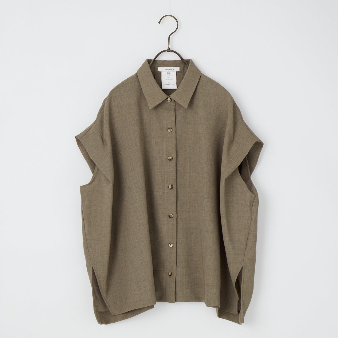 marmors [マルモア] ショルダータックフレアシャツ [0226101030] BEIGE