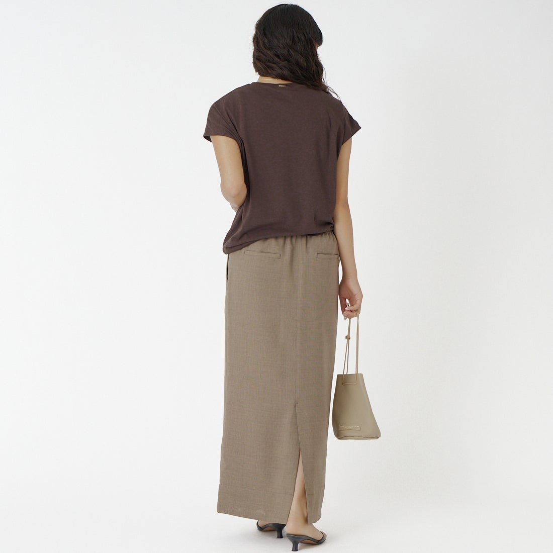 marmors [マルモア] タイトスカート [0226103031] BEIGE &&モデル身長：162cm 着用サイズ：36&&
