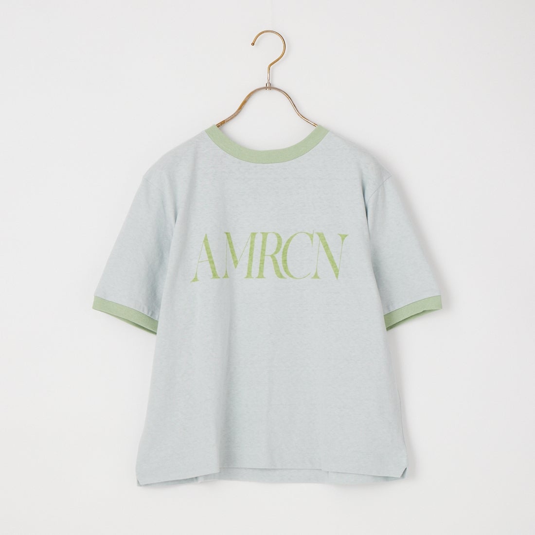Americana [アメリカーナ] AMRCN クロップドリンガーTシャツ [BRF-M-813A] LTﾌﾞﾙｰ