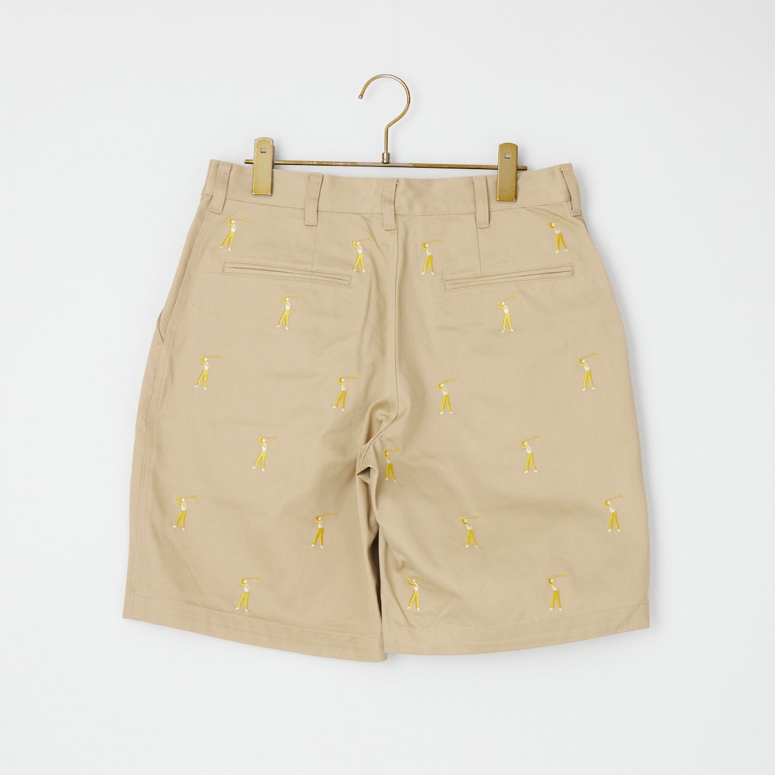 NEW VINTAGE GOLF [ニュービンテージゴルフ] 刺繍ショートパンツ [NVG-0509] BEIGE