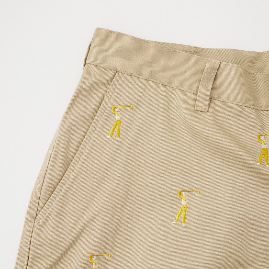 NEW VINTAGE GOLF [ニュービンテージゴルフ] 刺繍ショートパンツ [NVG-0509] BEIGE