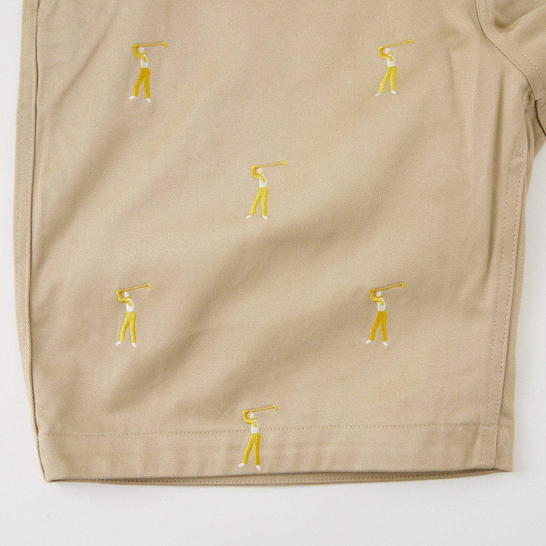 NEW VINTAGE GOLF [ニュービンテージゴルフ] 刺繍ショートパンツ [NVG-0509] BEIGE