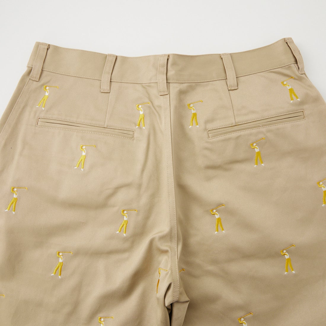 NEW VINTAGE GOLF [ニュービンテージゴルフ] 刺繍ショートパンツ [NVG-0509] BEIGE