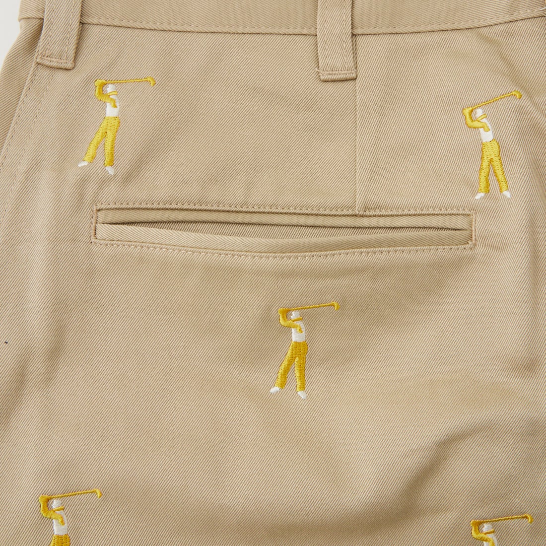NEW VINTAGE GOLF [ニュービンテージゴルフ] 刺繍ショートパンツ [NVG-0509] BEIGE