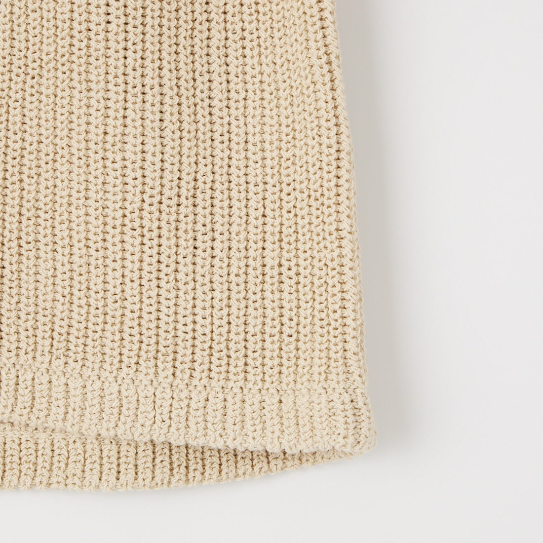 RIM.ARK [リムアーク] リネンミックスオープンカラーニット [460JSL70-1731] L/BEG