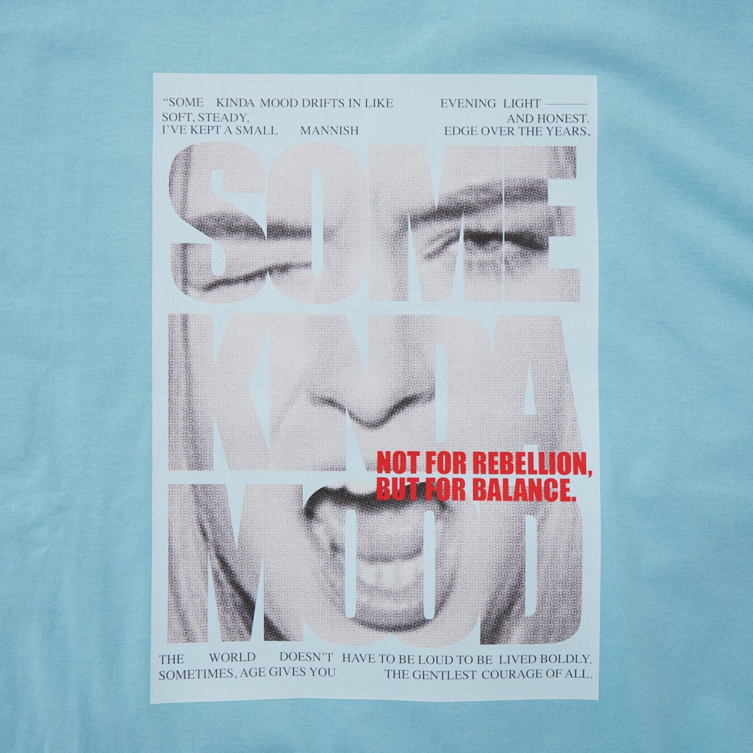 MAISON SPECIAL [メゾンスペシャル] SOME KINDA MOOD ショートスリーブTシャツ [21261415312] BLU