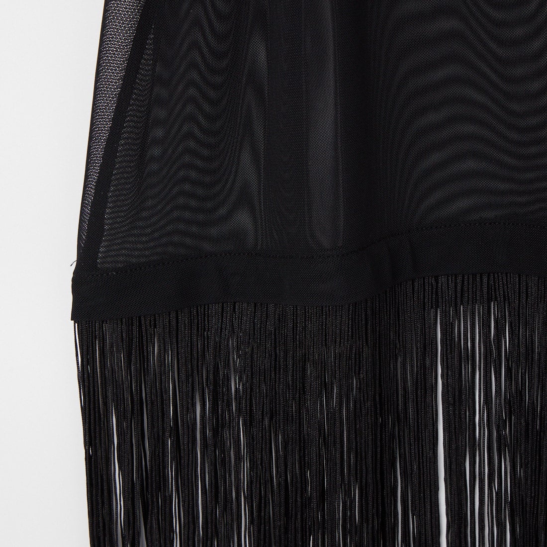 MAISON SPECIAL [メゾンスペシャル] フリンジキュプラジャージTシャツ [21261415208] BLK