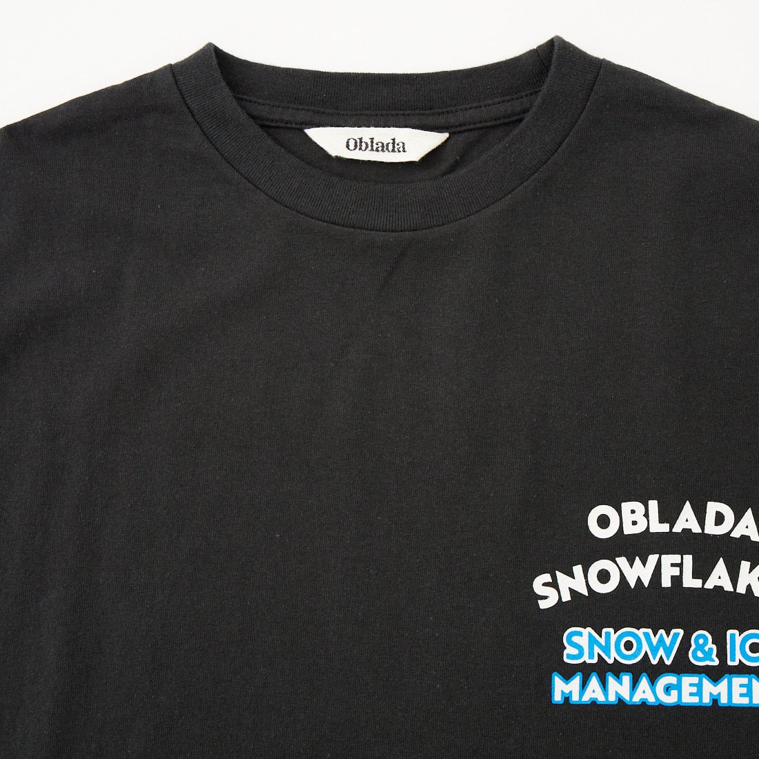 Oblada [オブラダ] SNOWFLAKES ショートスリーブTシャツ [M2610CU18] BLACK